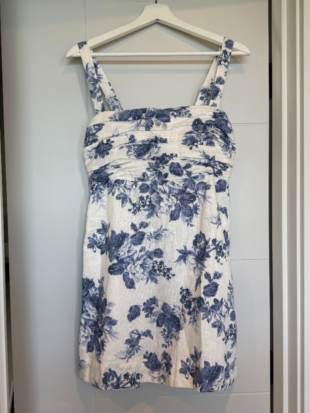 Abercrombie Linen Smocked Bodice Skort Dress size M